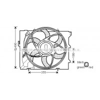BW7523 AVA QUALITY COOLING Вентилятор охолодження двигуна