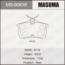 MS8909 MASUMA Колодки гальмівні