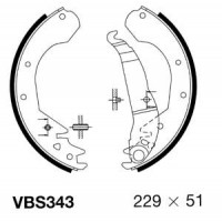 VBS343 MOTAQUIP Комплект гальмівних колодок