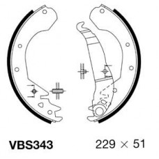VBS343 MOTAQUIP Комплект гальмівних колодок