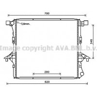 VNA2363 AVA QUALITY COOLING Радіатор охолодження двигуна