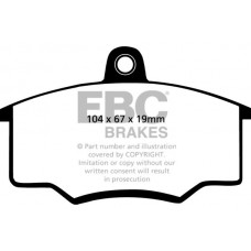 DP310 EBC Brakes Комплект гальмівних колодок дисковий гальм