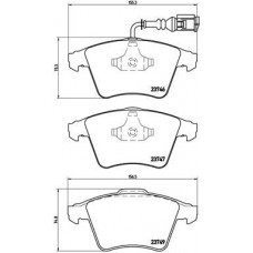 P 85 082 BREMBO Комплект гальмівних колодок дисковий гальм