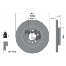 BDS1757 BENDIX Braking Гальмівний диск