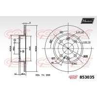 853035 MAXTECH Гальмівний диск