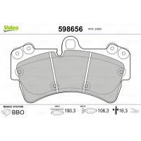 598656 VALEO КомплеК т гальмівних колодок, дискове гальмо