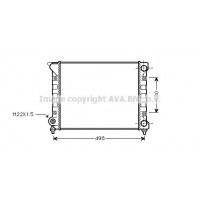 VN2070 AVA QUALITY COOLING Радіатор охолодження двигуна