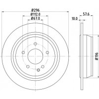 8DD 355 110-091 HELLA Гальмівний диск