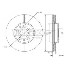 TX 72-73 TOMEX Brakes Гальмівний диск