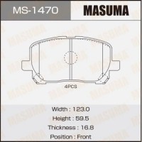 MS-1470 MASUMA Комплект гальмівних колодок