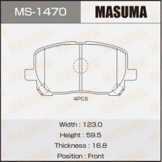 MS-1470 MASUMA Комплект гальмівних колодок
