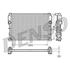 DRM17091 DENSO Радіатор охолодження двигуна