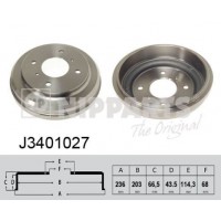 J3401027 NIPPARTS Гальмівний барабан