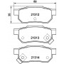 8DB 355 005-731 HELLA PAGID Комплект гальмівних колодок дисковий гальм