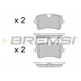 BP3502 BREMSI Комплект гальмівних колодок дисковий гальм