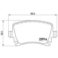 P 85 073X BREMBO Комплект гальмівних колодок дисковий гальм