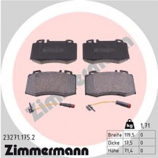 23271.175.2 ZIMMERMANN Комплект гальмівних колодок дисковий гальм