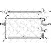 10-25998-SX STELLOX Радіатор охолодження двигуна