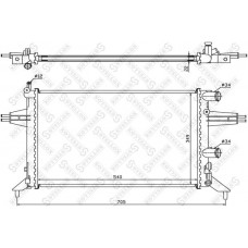 10-25998-SX STELLOX Радіатор охолодження двигуна