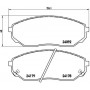 P 30 019 BREMBO Комплект гальмівних колодок дисковий гальм