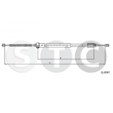 T483081 STC Тросик, cтояночный тормоз