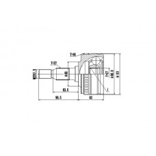 DCV835001 DYNAMATRIX Шарнирный комплект, Привідний вал