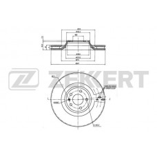 BS-6262 ZEKKERT Гальмівний диск
