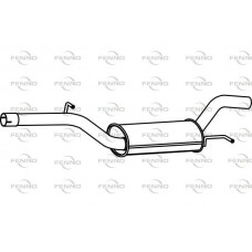 P72097 FENNO Середній глушник вихлопних газів