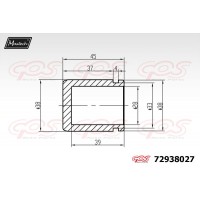 72938027 MAXTECH Поршень корпус скоби гальма