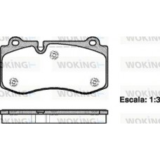 P13023.00 WOKING Комплект гальмівних колодок дисковий гальм