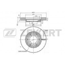 BS-5607 ZEKKERT Гальмівний диск