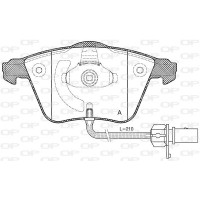 BPA0964.12 OPEN PARTS Комплект гальмівних колодок дисковий гальм