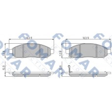 FO 935081 FOMAR Friction КомплеК т гальмівних колодок, дискове гальмо