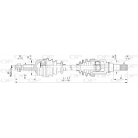 DRS6393.00 OPEN PARTS Привідний вал