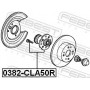 0382-CLA50R FEBEST Ступиця колеса