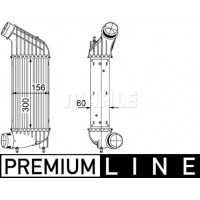 CI 181 000P MAHLE Интеркулер
