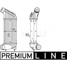 CI 181 000P MAHLE Интеркулер