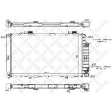 10-25093-SX STELLOX Радіатор охолодження двигуна