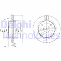 BG4003 DELPHI Гальмівний диск