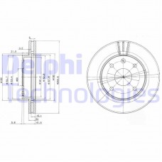 BG4003 DELPHI Гальмівний диск