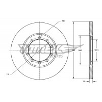 TX 72-21 TOMEX Brakes Гальмівний диск