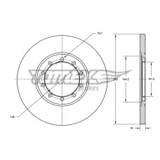 TX 72-21 TOMEX Brakes Гальмівний диск