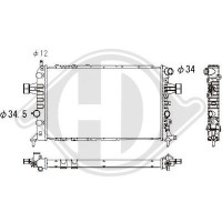 DCM2623 DIEDERICHS Радіатор охолодження двигуна