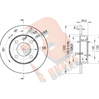 78RBD25608 R BRAKE Гальмівний диск