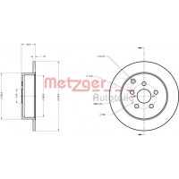 6110258 METZGER Гальмівний диск