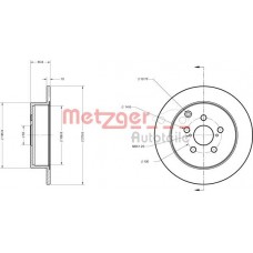 6110258 METZGER Гальмівний диск