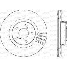 BDA1493.20 OPEN PARTS Гальмівний диск