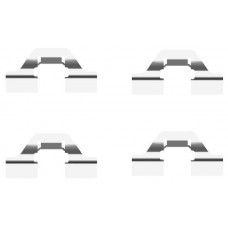 8DZ 355 203-231 HELLA Комплектуючі колодки дискового гальма