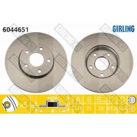 6044651 GIRLING Гальмівний диск