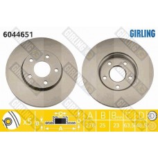 6044651 GIRLING Гальмівний диск